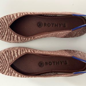 Rothy’s The Flat. 8.5. Worn Once. Washable and comfortable ballet flat